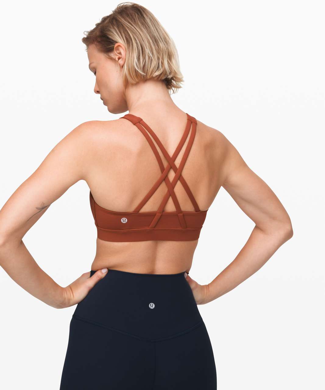 Lululemon Energy Bra *High Neck - Rustic Clay - lulu fanatics