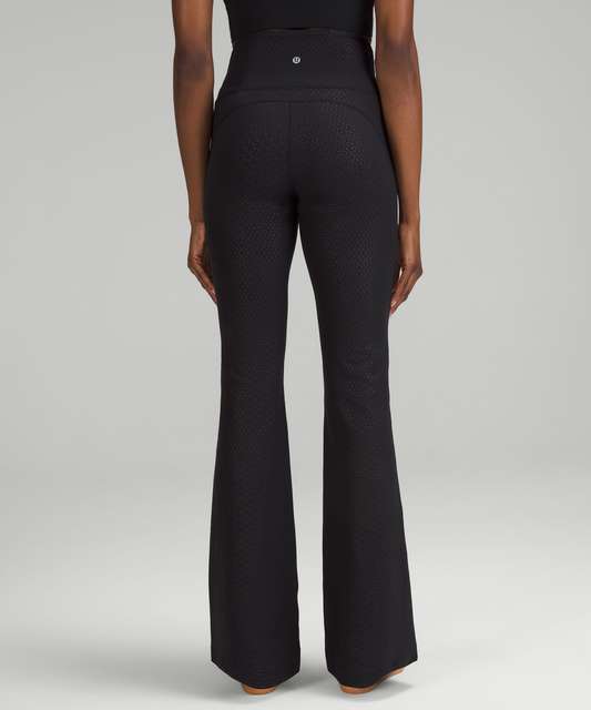 Lululemon Groove Pant (Regular) - Black / White Black Glacier Lace