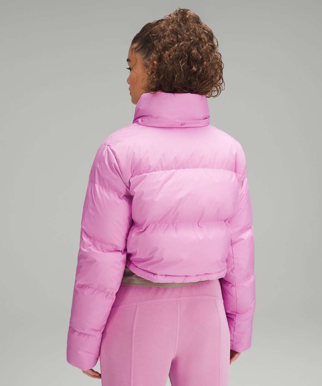 Lululemon Wunder Puff Super-Cropped Jacket - Dahlia Mauve - lulu