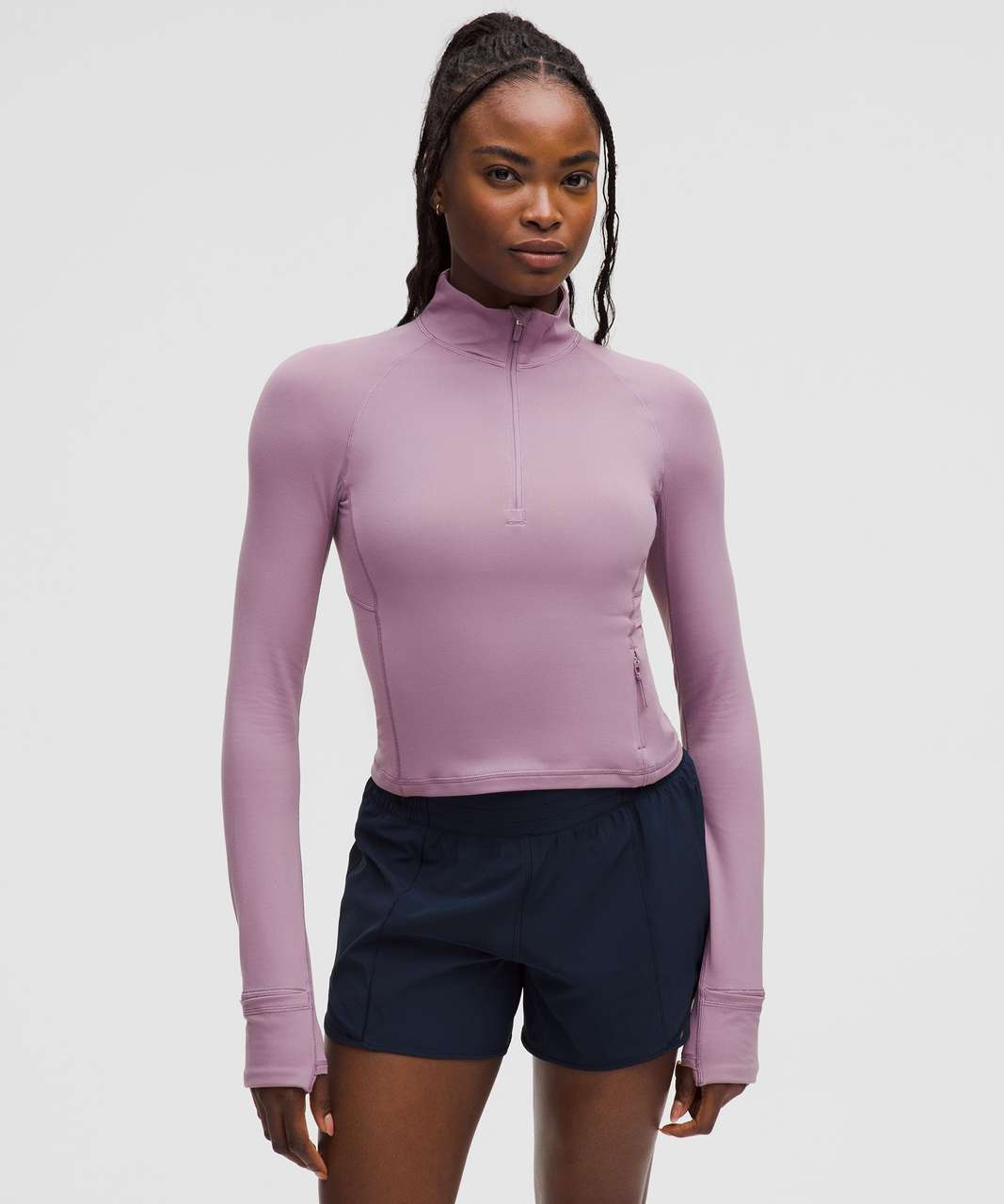 Lululemon Its Rulu Cropped Half Zip *Updated - Lavender Lux - lulu