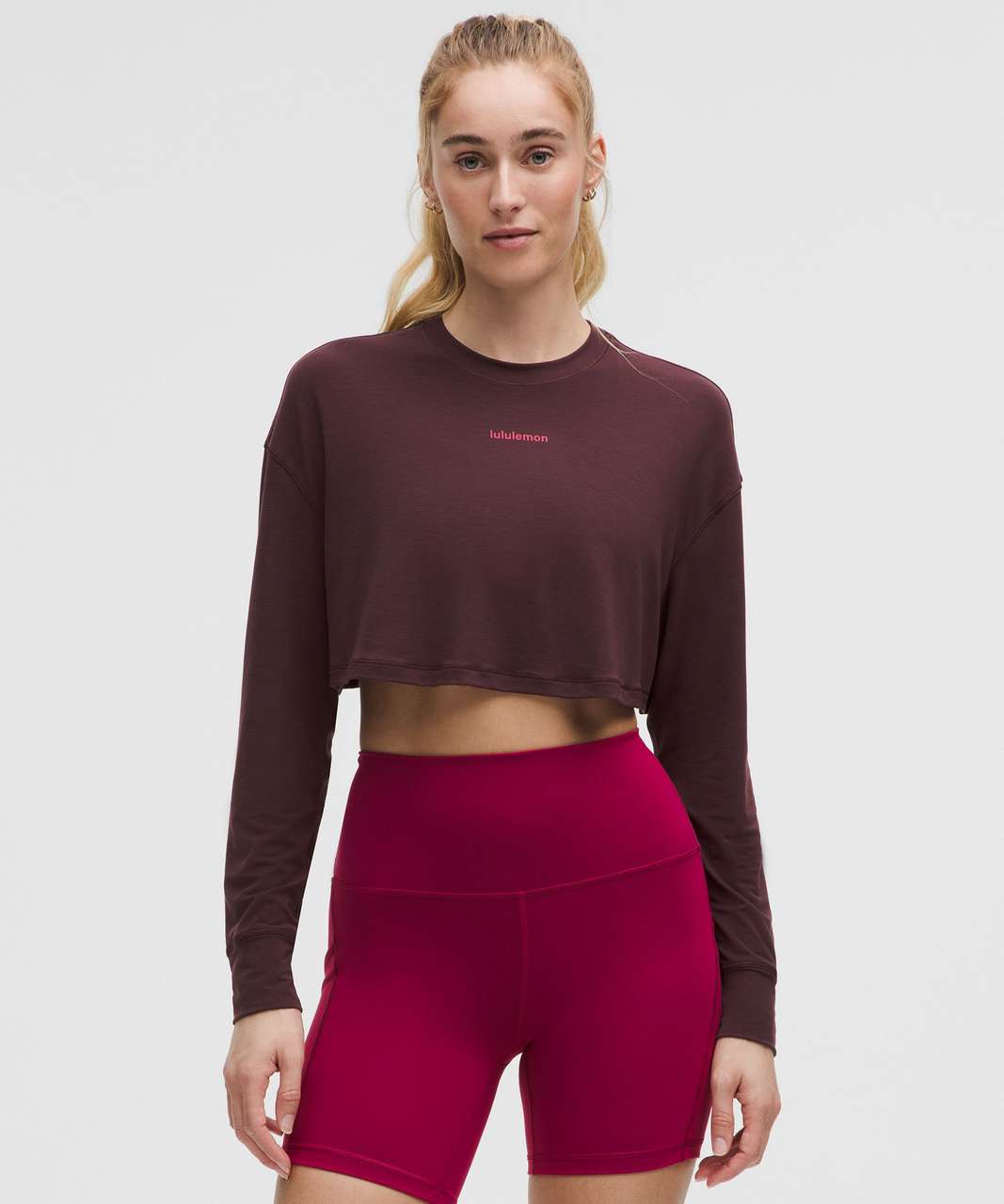 Lululemon Jersey Training Super-Cropped Long-Sleeve Shirt