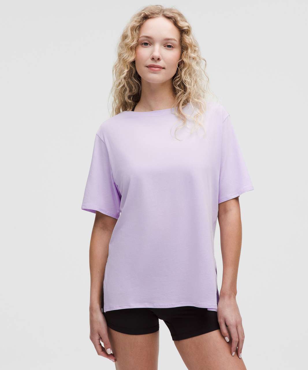 Lululemon Relaxed-Fit Boatneck T-Shirt - Lavender Frost - lulu