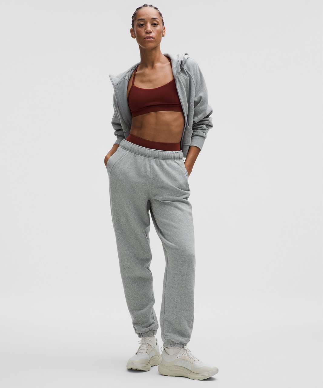 Lululemon Scuba Mid-Rise Oversized Jogger *Short - Heathered Core