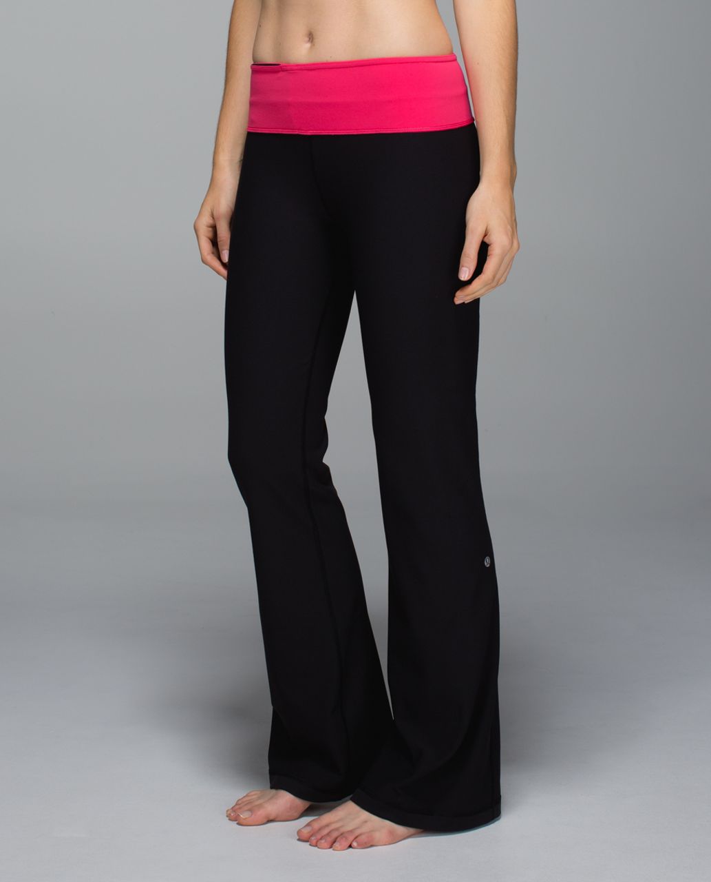 Lululemon Groove Pant *Full-On Luon (Tall) - Black / Boom Juice