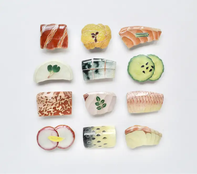 日本の伝統工芸「七宝焼」が手まり寿司に!? 現代アーティスト常信明子