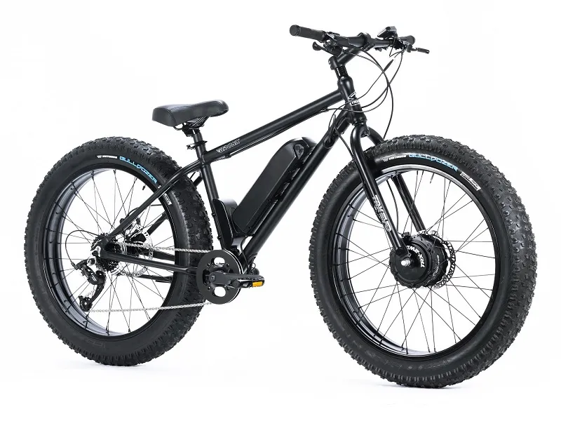 極太！骨太！でも軽快！両輪駆動の電動ファットバイクBRONX 