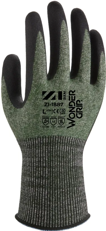 耐切創手袋ZI-1887｜極薄手18ゲージで耐切創レベルDを実現｜株式会社