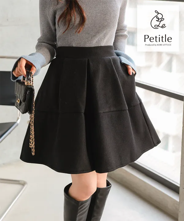 Petitle / プチレ ] フェイクウールキュロット [M4095] - レディース