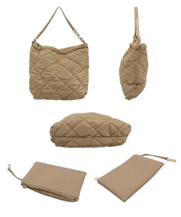 ポーチ付き キルティングトートバッグ [B1578] | SALE！ - レディース