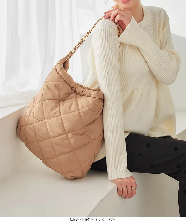 ポーチ付き キルティングトートバッグ [B1578] | SALE！ - レディース
