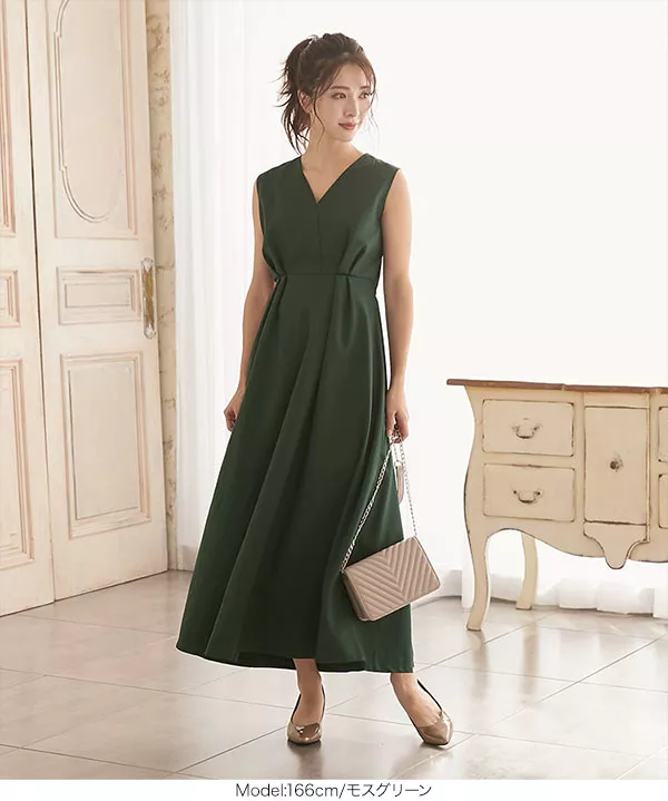 バックオープンレディタックワンピース [E2069] - レディース