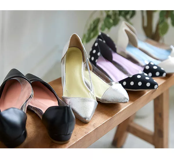 PVC切り替えパンプス [I1856] - レディースファッション通販 神戸