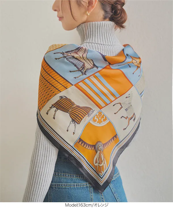 70×70サイズ 大判スカーフ [J1182] - レディースファッション通販 神戸