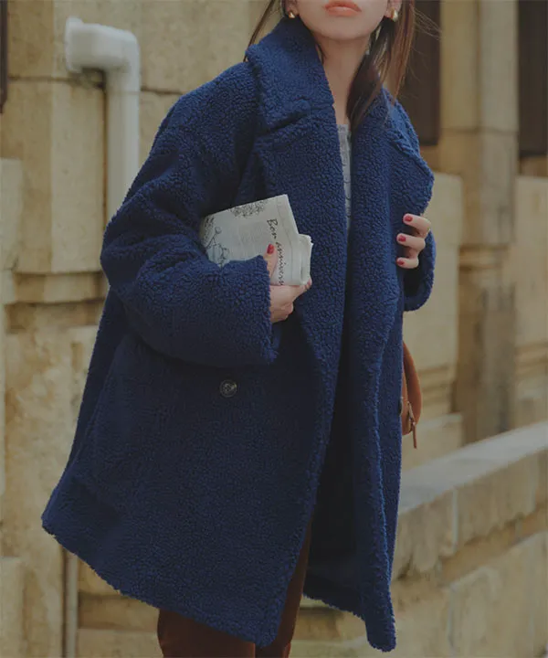 ビッグカラーボアコート [K1392] - レディースファッション通販 神戸