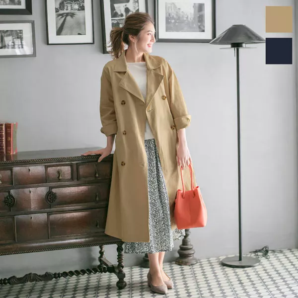 ベーシックトレンチコート [K825] - レディースファッション通販 神戸