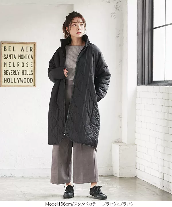 リバーシブルロングボアブルゾン [K845] - レディースファッション通販