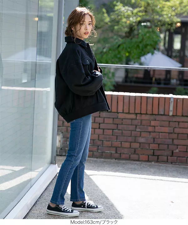 中綿メルトンビッグブルゾン [K853] - レディースファッション通販