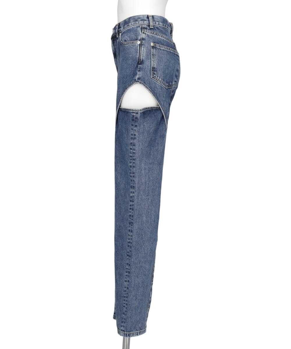 WASHED DENIM HOLLOWED OUT PANTS – MIDWEST ONLINE STORE
