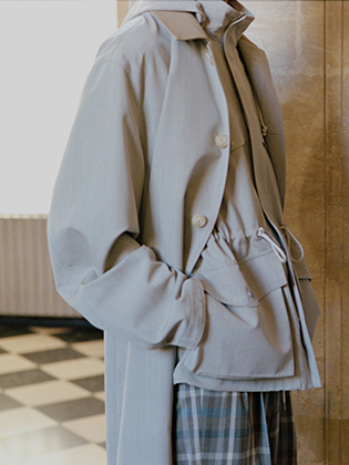 C.E / シーイー | KB SINGLE TRENCH - Black | 通販 - 正規取扱店