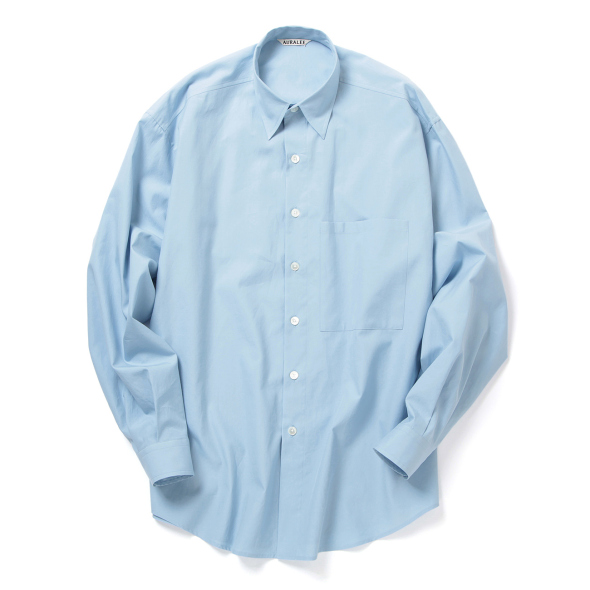 AURALEE / オーラリー | WASHED FINX TWILL BIG SHIRT (メンズ) - Sax