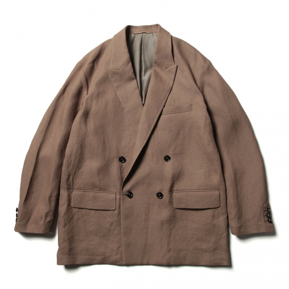 YOKE / ヨーク | PAPER KERSEY SIDE OPEN DOUBLE-BREASTED JACKET