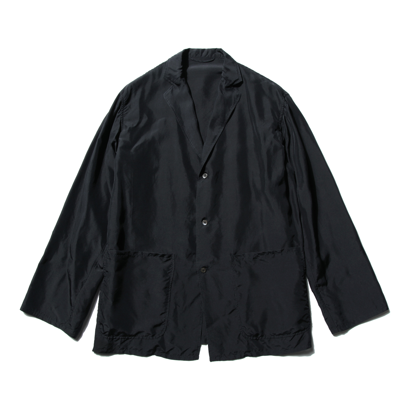 COMOLI / コモリ | シルク シャツジャケット - Navy | 通販 - 正規取扱