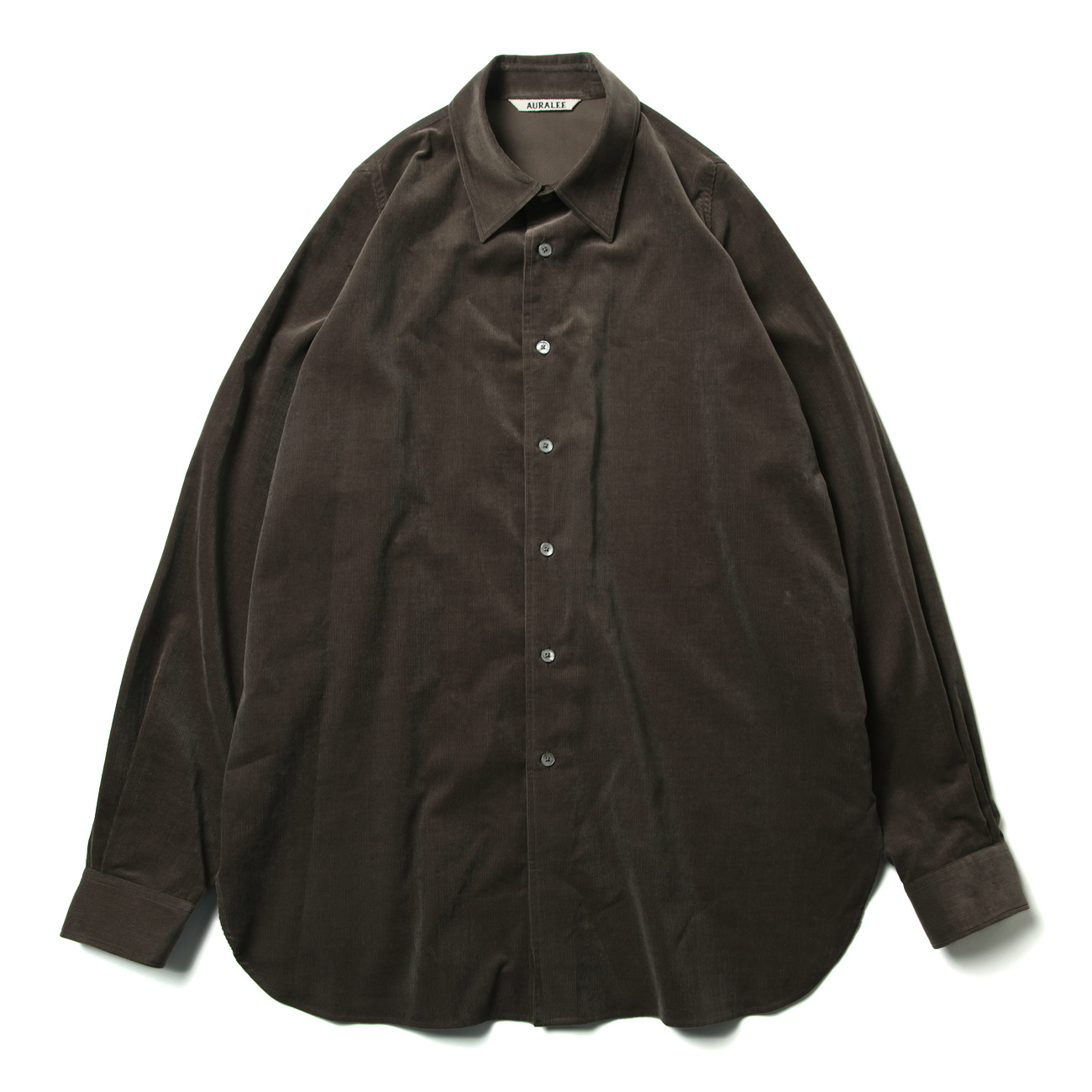 AURALEE / オーラリー | FINX LIGHT CORDUROY SHIRTS (メンズ) - Dark