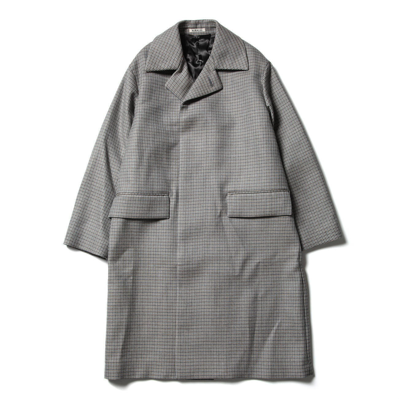 AURALEE / オーラリー | DOUBLE FACE CHECK SOUTIEN COLLAR COAT