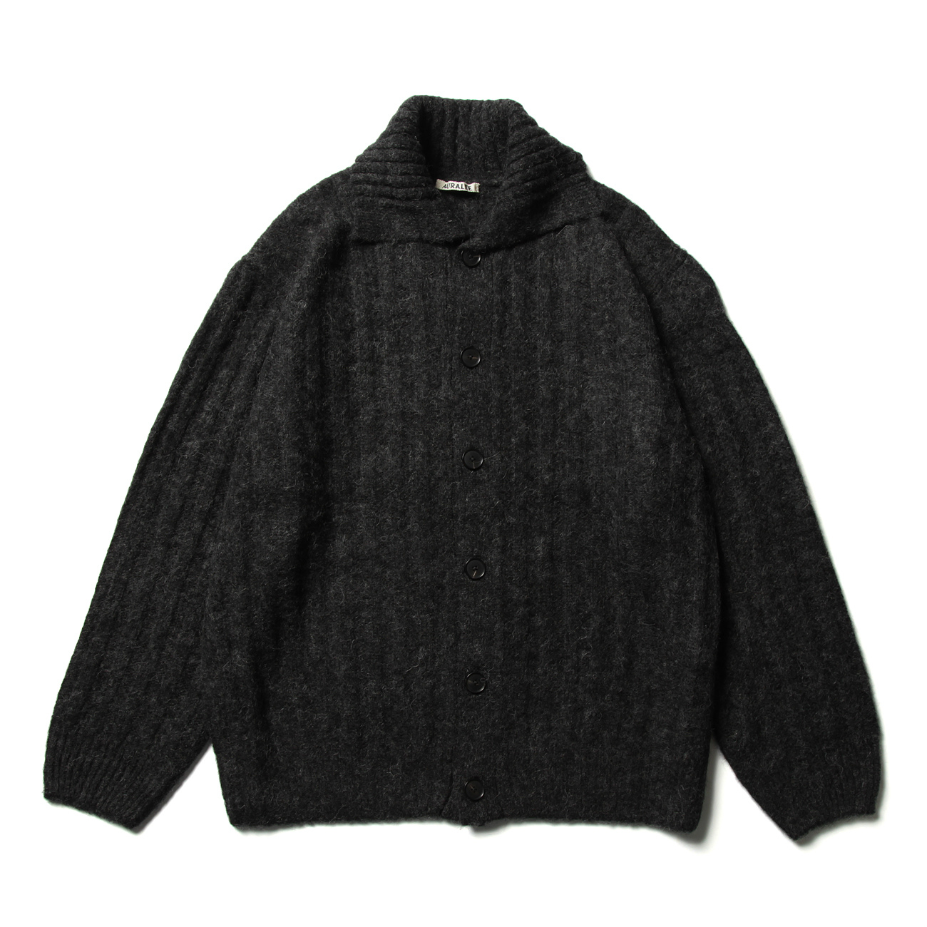 AURALEE / オーラリー | BABY ALPACA WOOL WIDE RIB KNIT CARDIGAN
