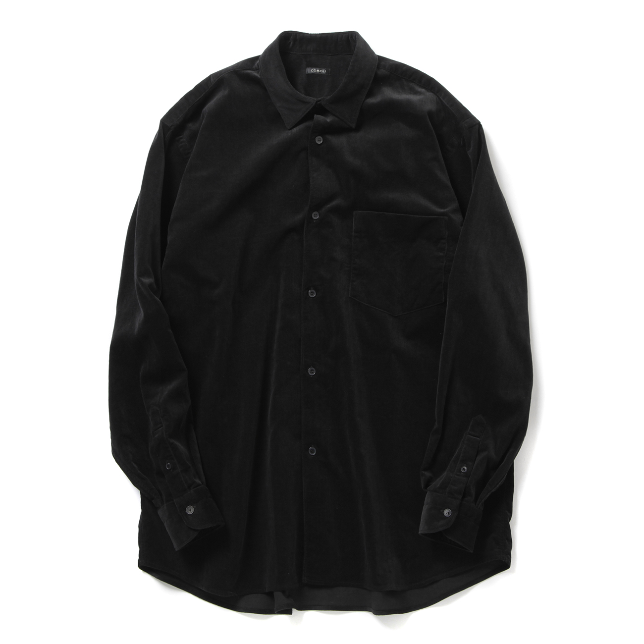 COMOLI / コモリ | コーデュロイ コモリシャツ - Black | 通販 - 正規