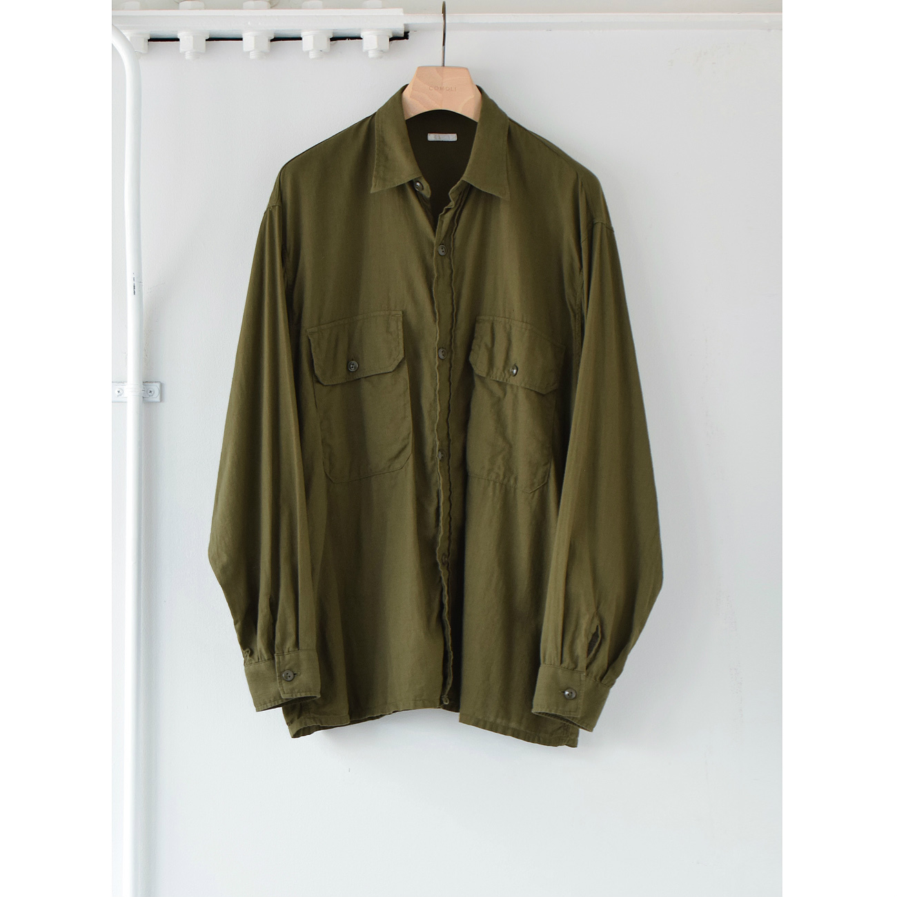 COMOLI / コモリ | ベタシャン CPOシャツ - Olive | 通販 - 正規取扱店