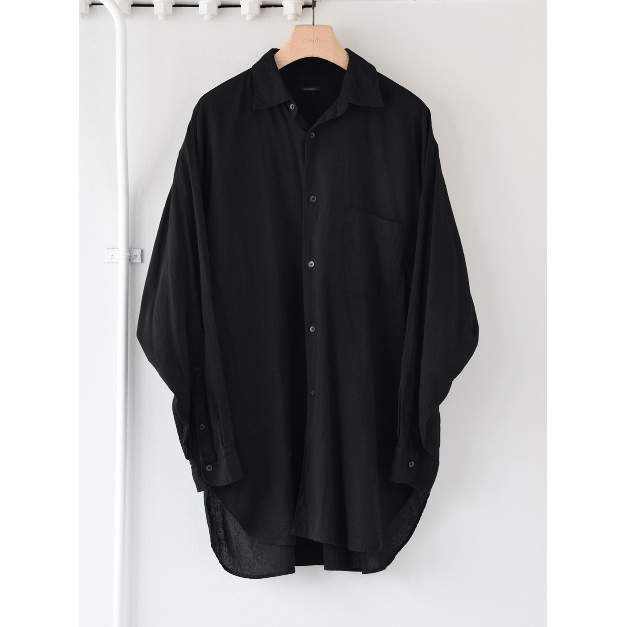 COMOLI / コモリ | オックス シャツ - Black | 通販 - 正規取扱店