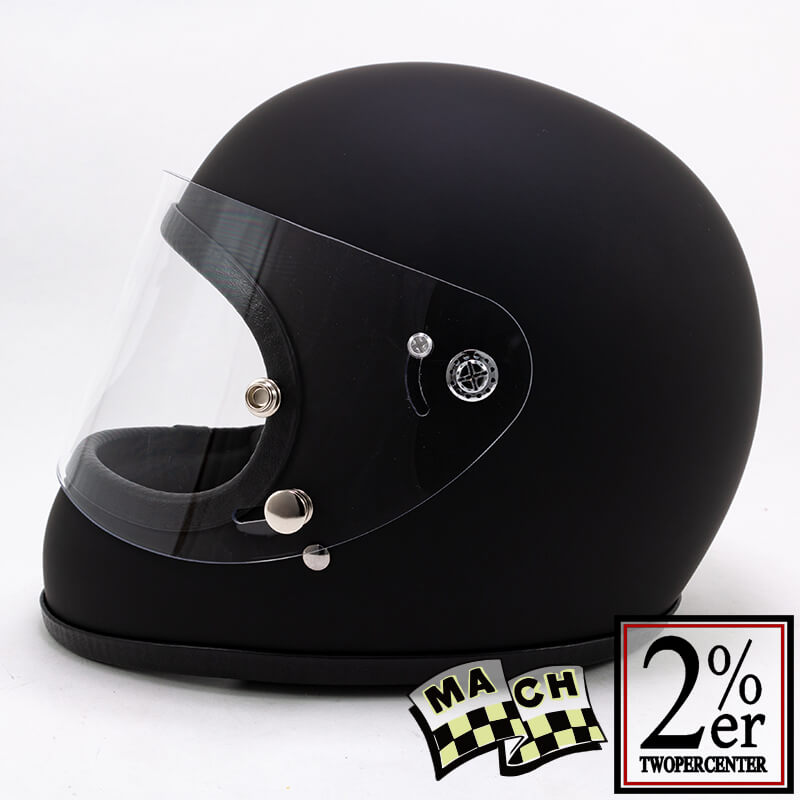 McHAL社 マックヘルメット アポロ マットブラック Apollo / 2％er