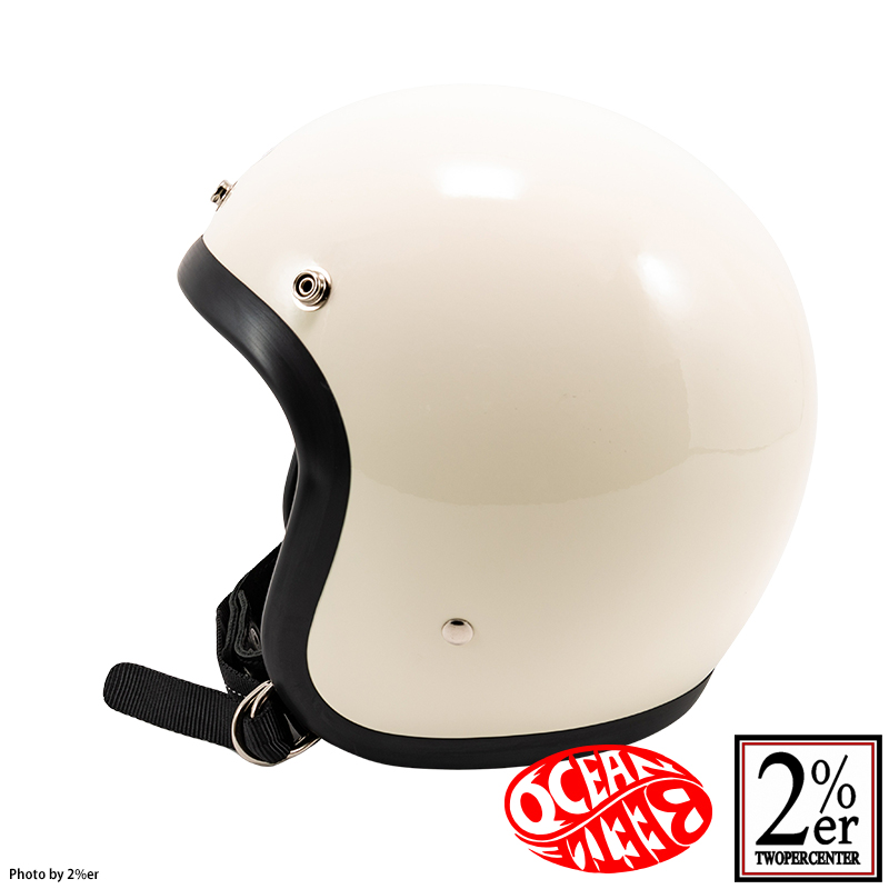 廃盤]オーシャンビートル 500TX-2 ジェットヘルメット アイボリー