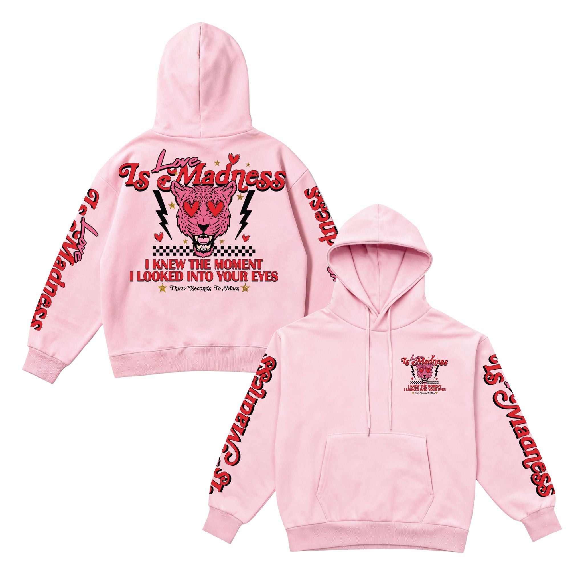 Love Is Madness Lyric Hoodie – Thirty Seconds To Mars Store