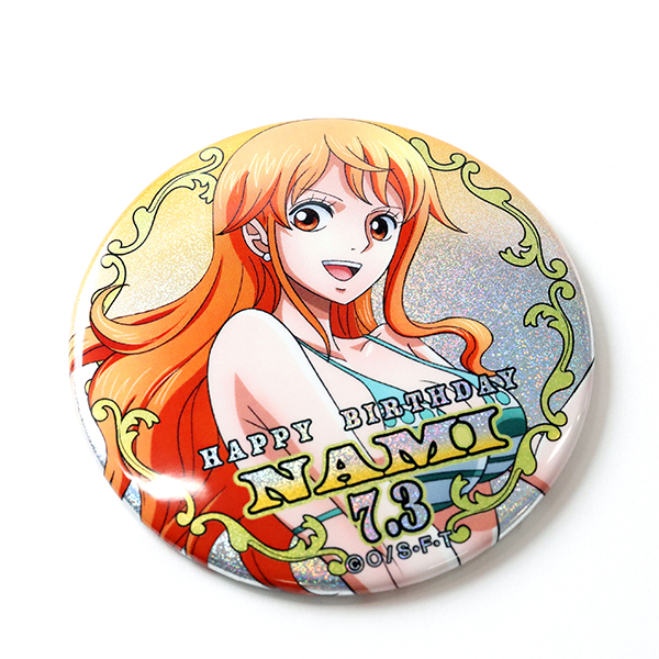 ワンピース】ハッピーバースデーホログラム缶バッジ［7.3 ナミ］: 雑貨