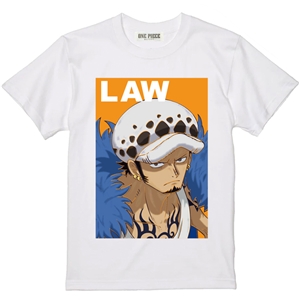 ワンピース】Tシャツ／トラファルガー・ロー WHITE XL: アパレル