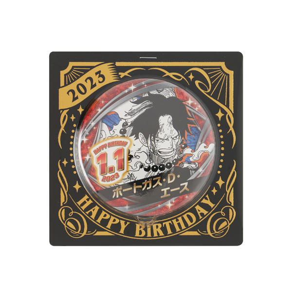 ONE PIECE】バースデイ缶バッジ ポートガス・D・エース: 雑貨｜東映