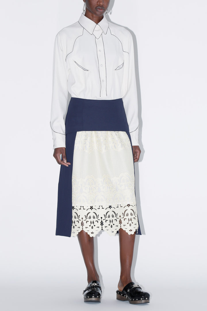 ACETATE TWILL SUSPENDER PANTS – TOGA ONLINE STORE