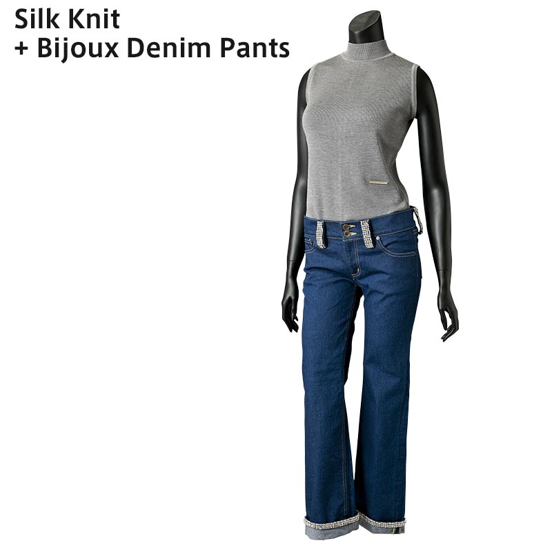 ビジューデニムパンツ｜ トーヨーキッチンスタイル公式オンライン