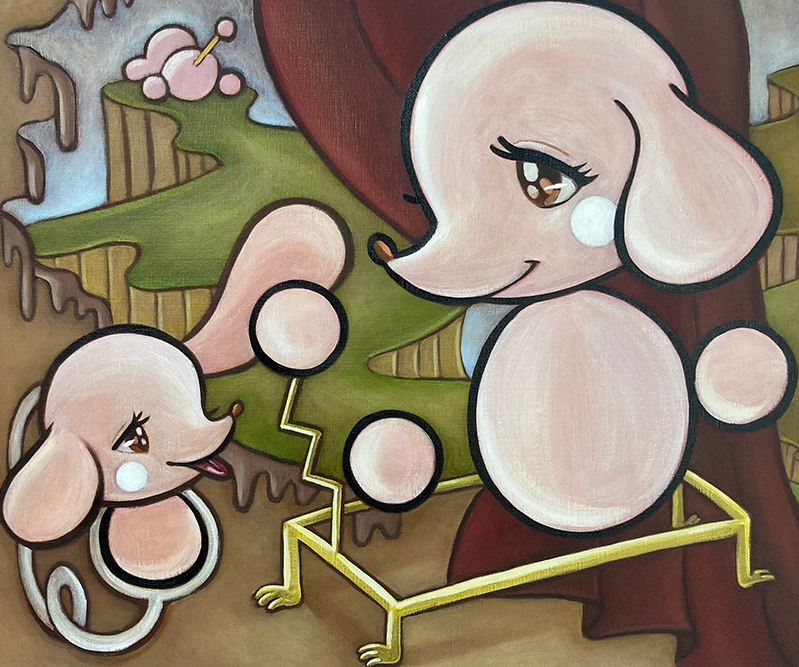 ARTIST NEWS】レトロポップな作⾵で注⽬の若⼿作家・下家杏樹 新作展