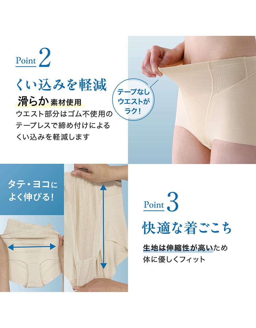 ルシアン 小腹押さえパンツ ガードル（ショート丈） GLC040｜ワコール