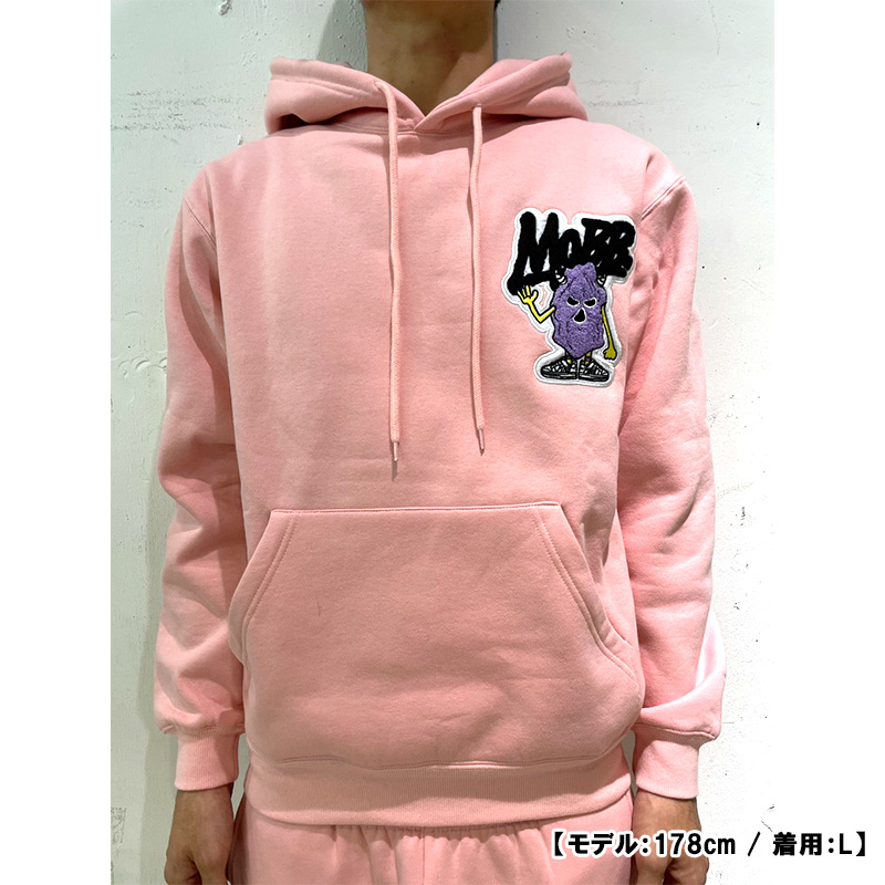 MOBB PINK WAPPEN HOODIE -BLACK- | WALKIN STORE WEB SHOP
