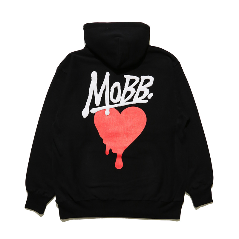 HEART DRIP HOODIE -BLACK- | WALKIN STORE WEB SHOP