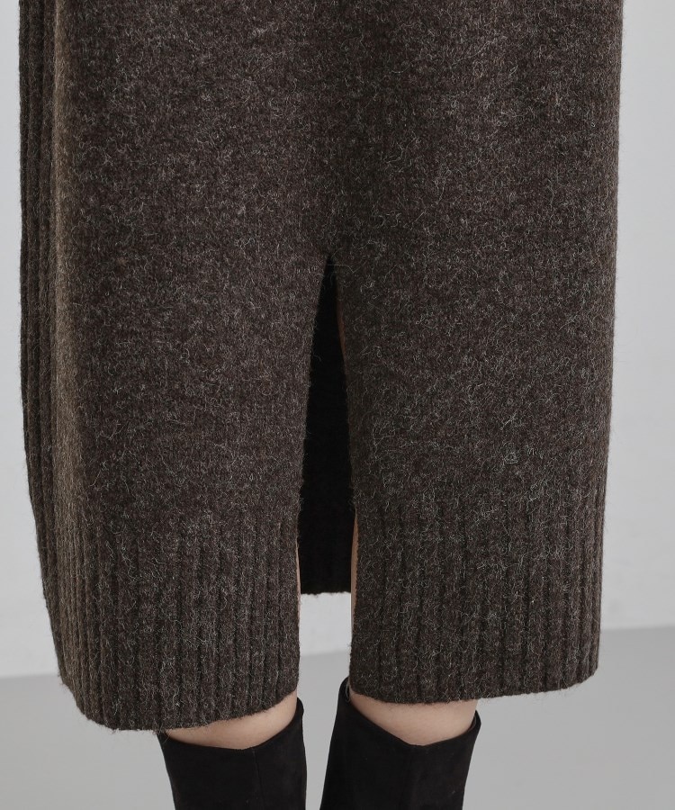 ウール混杢調ハイネックワンピース（マキシ・ロングワンピース） | THE