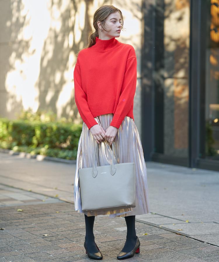 ミドルゲージハイネックプルオーバー（ニット/セーター