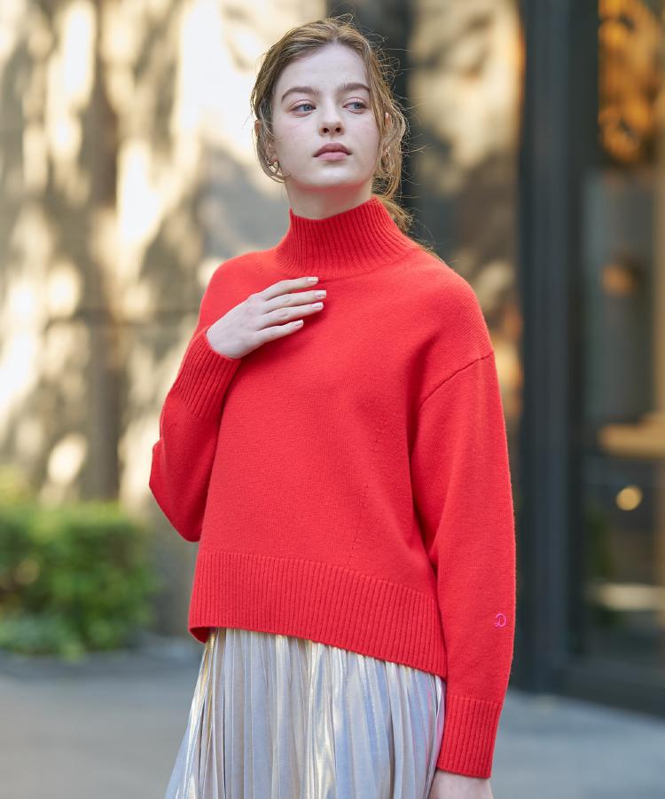 ミドルゲージハイネックプルオーバー（ニット/セーター