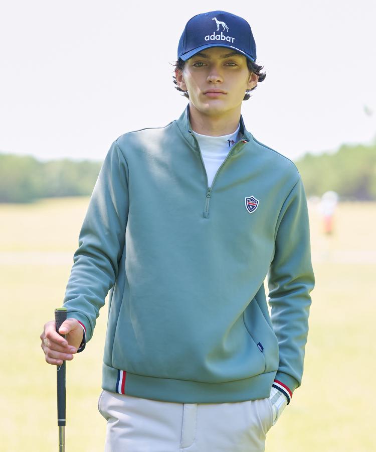 新レーベル ADABAT NAVY】せとはるコラボ ハーフジッププルオーバー