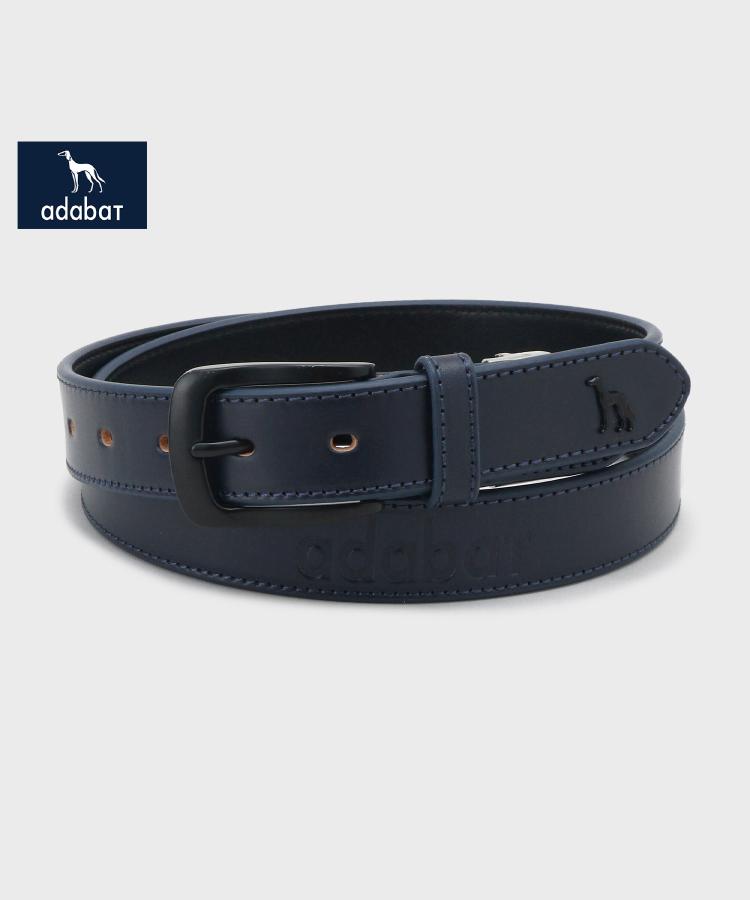 新レーベル ADABAT NAVY】サルーキレザーベルト（ベルト・サスペンダー