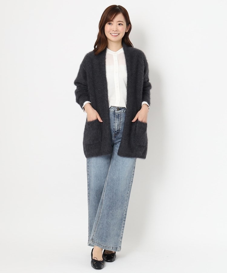 フォックス・カシミヤブレンド】ふわふわロングカーディガン